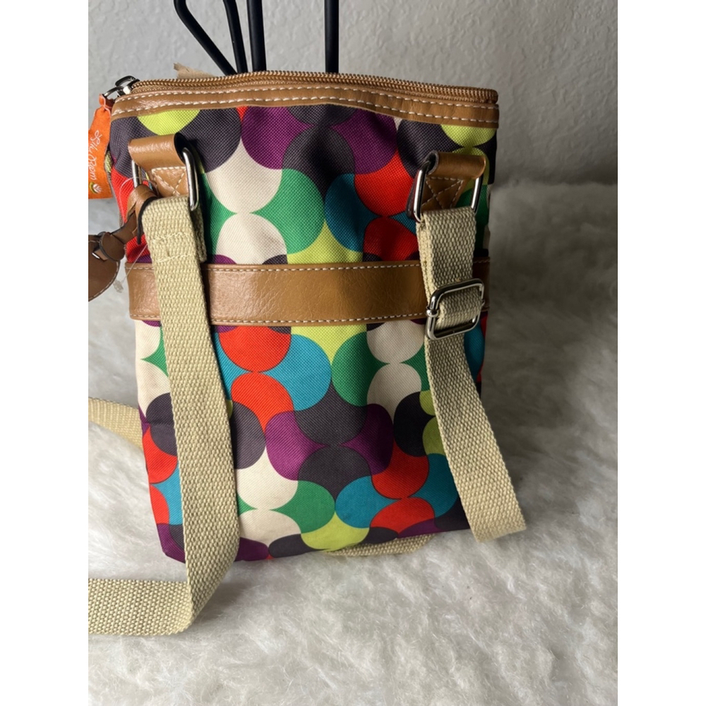 NWOT Lily Bloom Small Crossbody Purse Bag Orange and Brown - Picture 4 of 7